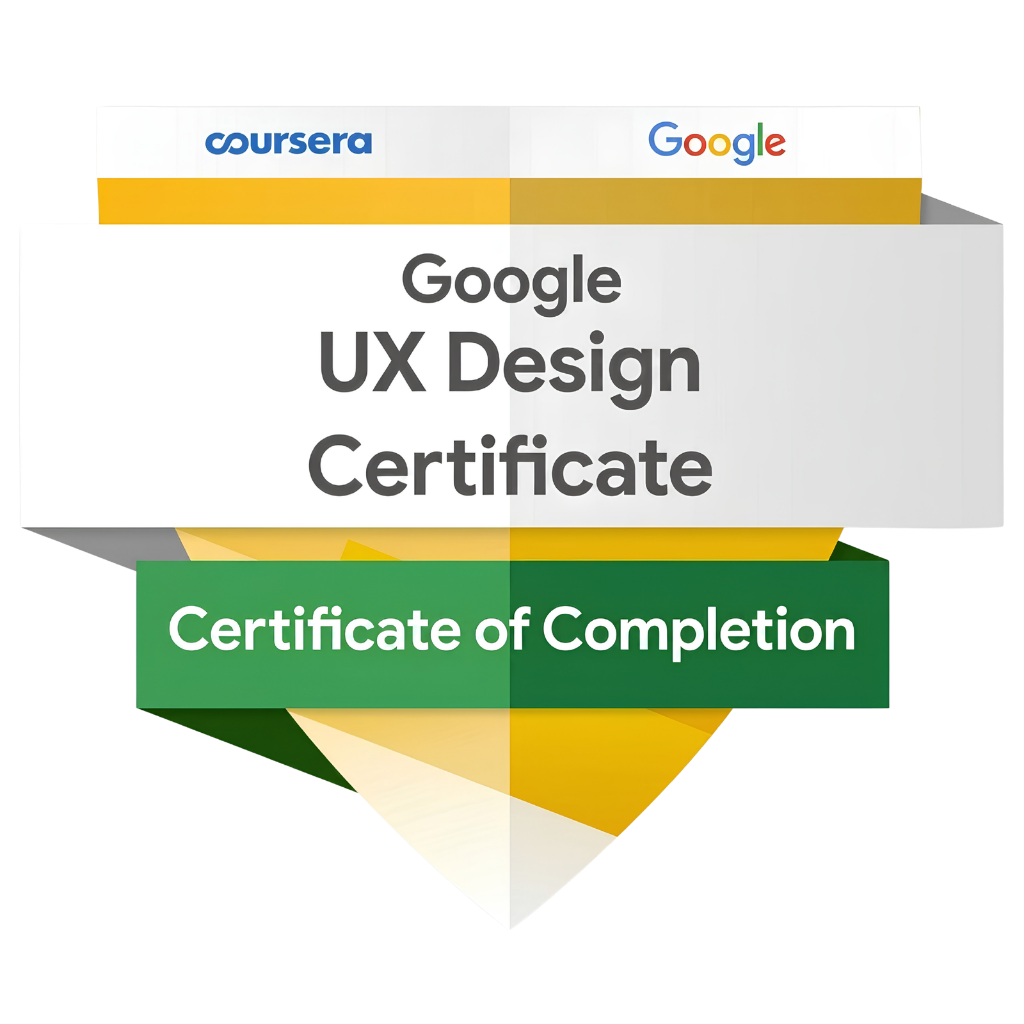 Google UX Design Certificate of Completion badge