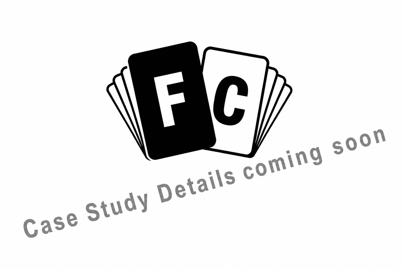 FlashyCardy logo with watermark: Case Study Details coming soon